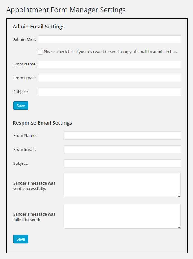 Appointment Form Manager Plugin WordPress