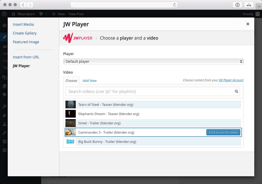 JW Player for WordPress Plugin WordPress