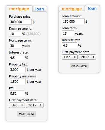 Mortgage Calculator & Loan Calculator Plugin WordPress